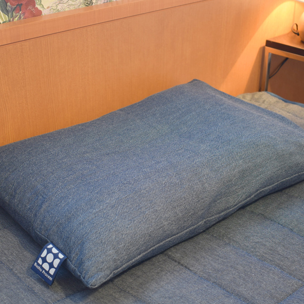 夢藍シルクわた枕
