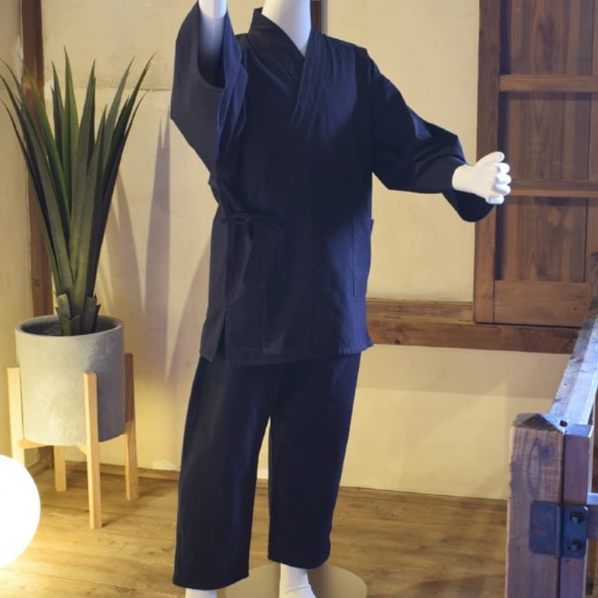 平織り作務衣