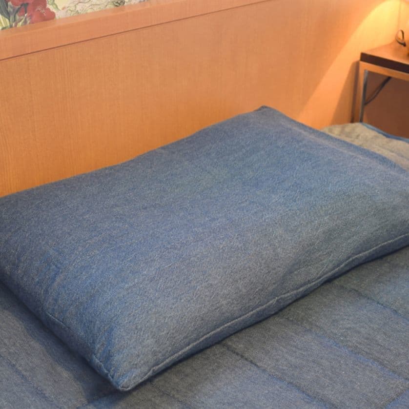 夢藍シルクわた枕